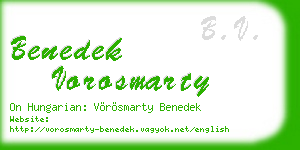 benedek vorosmarty business card