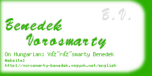 benedek vorosmarty business card